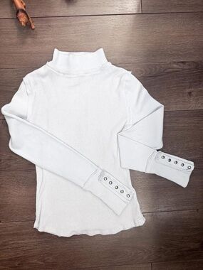 Free People We The Free Freya Mock Neck - Powder Blue